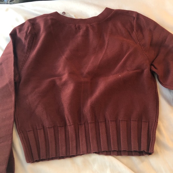 NWT Urban Outfitters Fitted Cropped Cardigan Large sweater long sleeve top cute - Picture 12 of 12